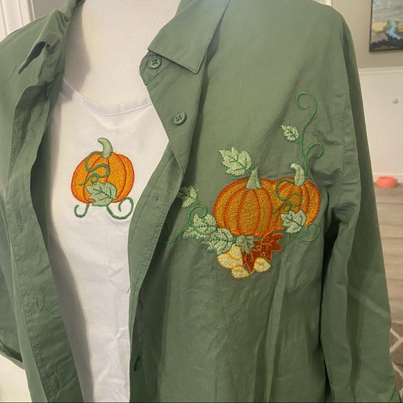 NWOT Pumpkin Fall Tank & Jacket Set - 2 Pc. - Picture 5 of 8